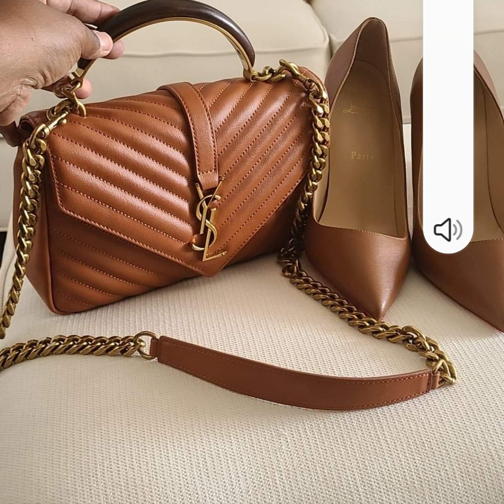 Christian Louboutin and Ysl chain flap bag